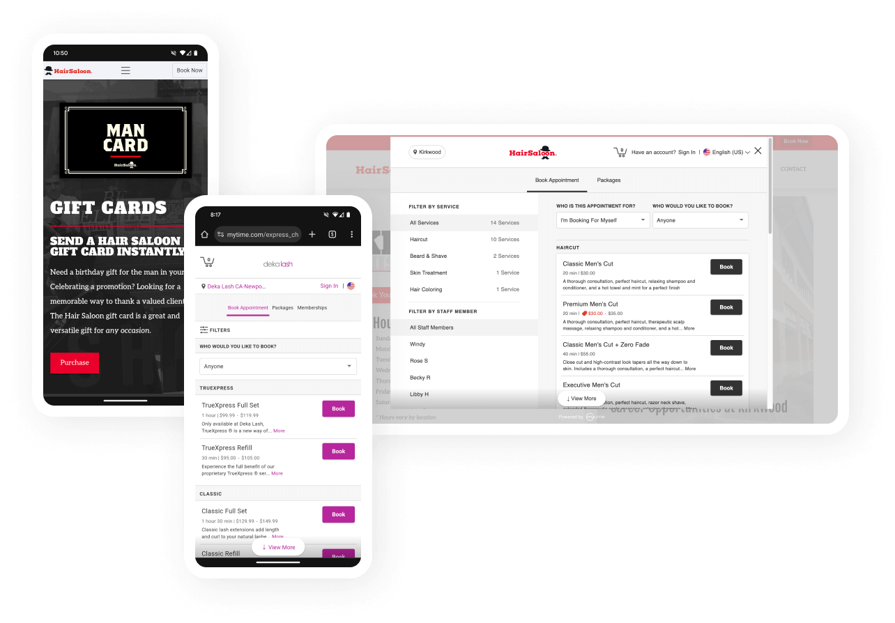 Online experience with custom branding