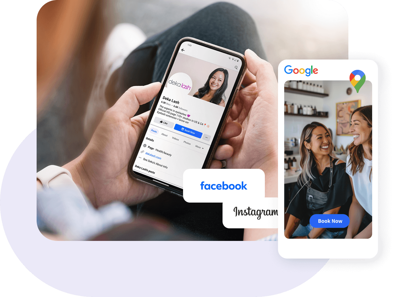 image 2 facebook and instagram booking capabilities