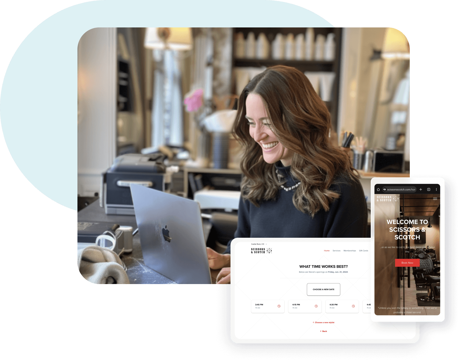image 3 booking through myTime's custom landing page
