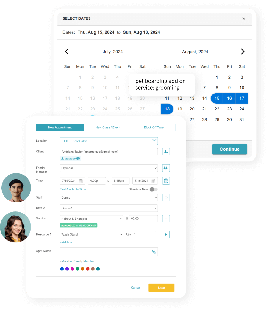 Book appointments across multiple days and multiple providers with MyTime