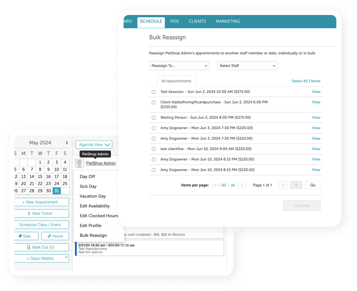 Bulk Reassign option with MyTime