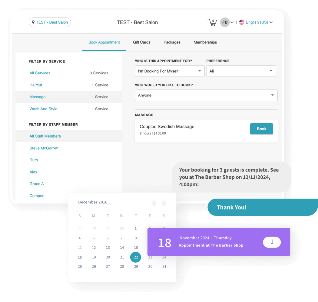 Coordinación compleja de citas por SMS con MyTime