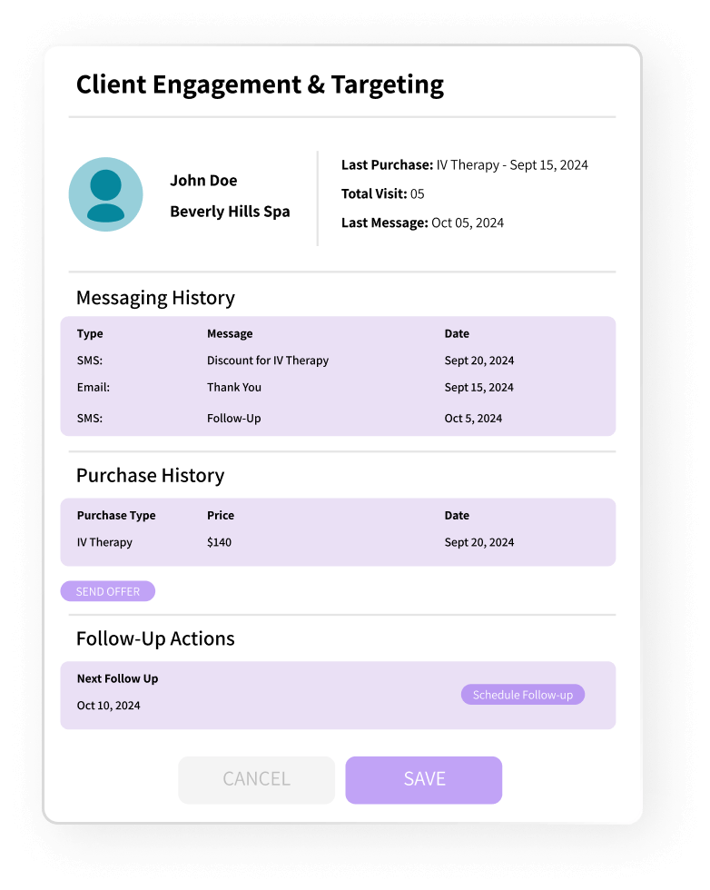 capture important client data