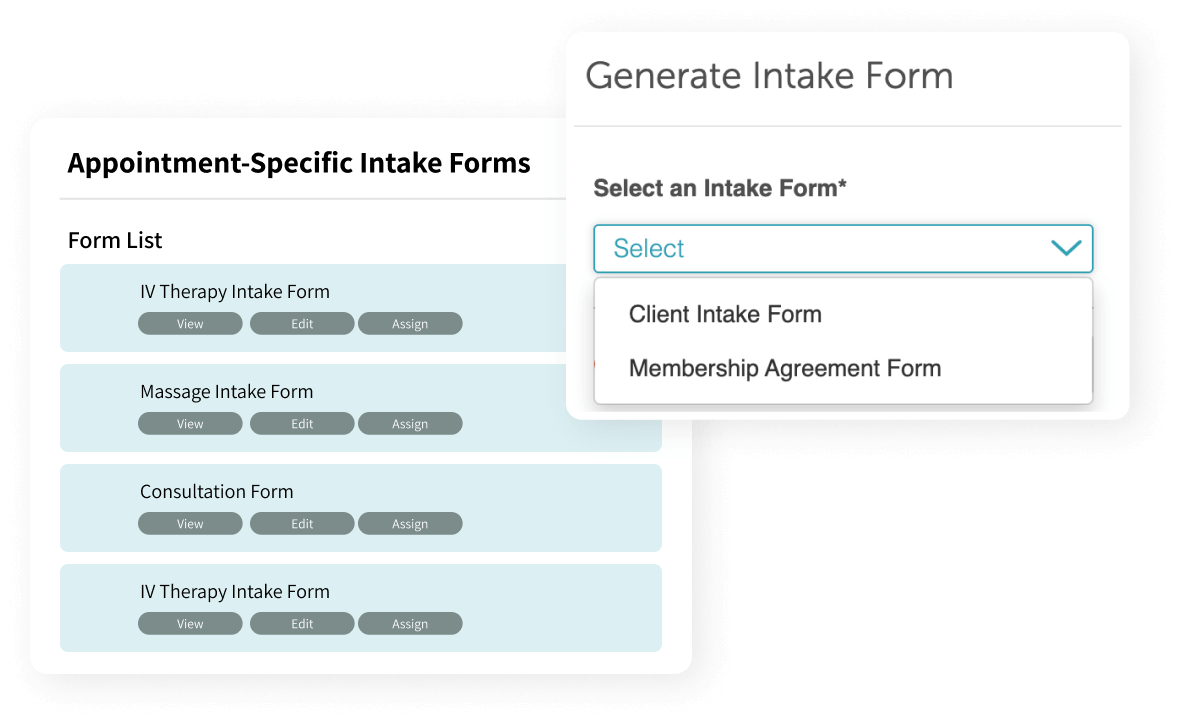 custom intake forms