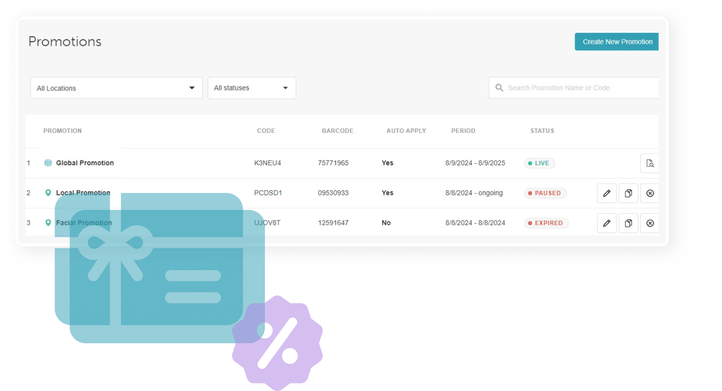 myTime's Promotions UI