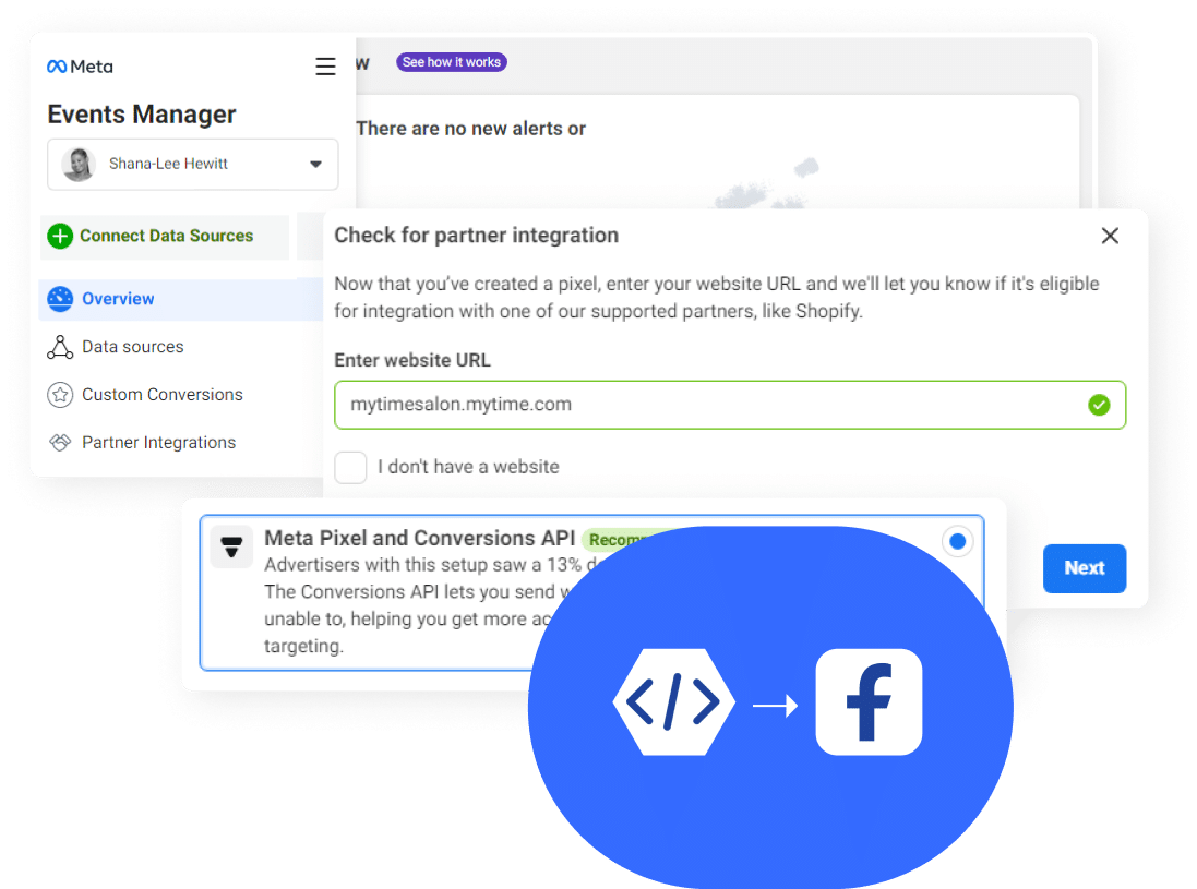 Facebook pixel integration