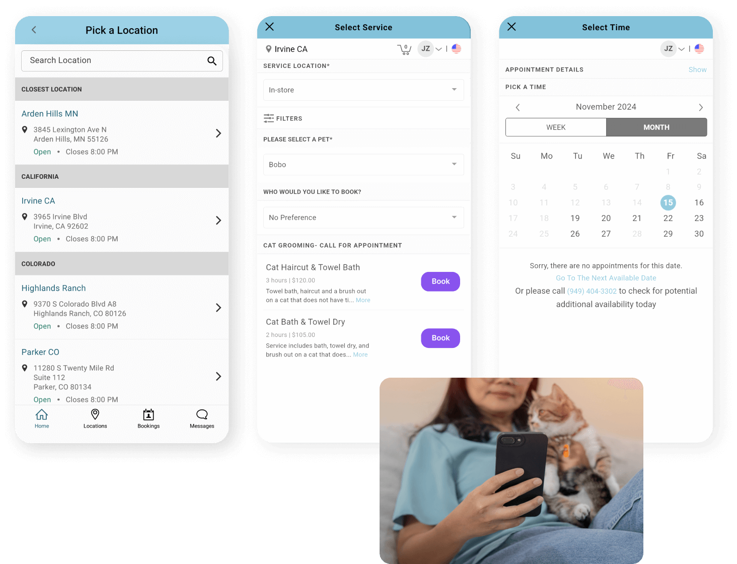 Reserva servicios desde cualquier ubicación
