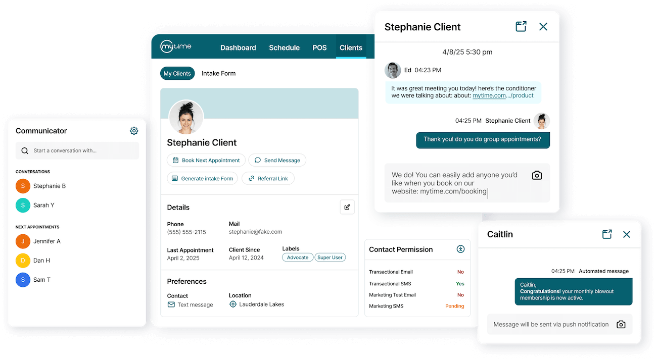 MyTime-Home-Customer-Communication customer communication user interfaces