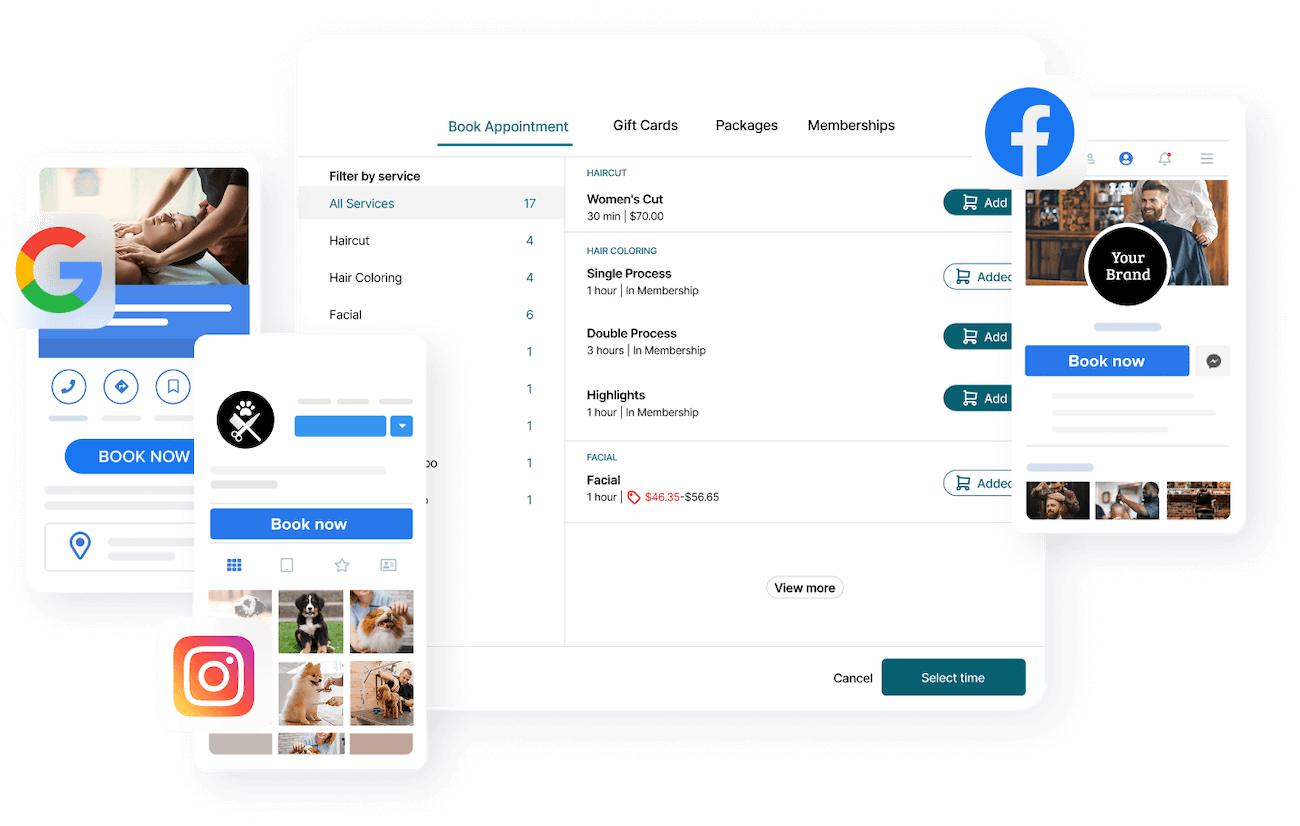 MyTime-Home-Online-Booking Online Booking user interface