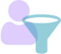 person and funnel icon